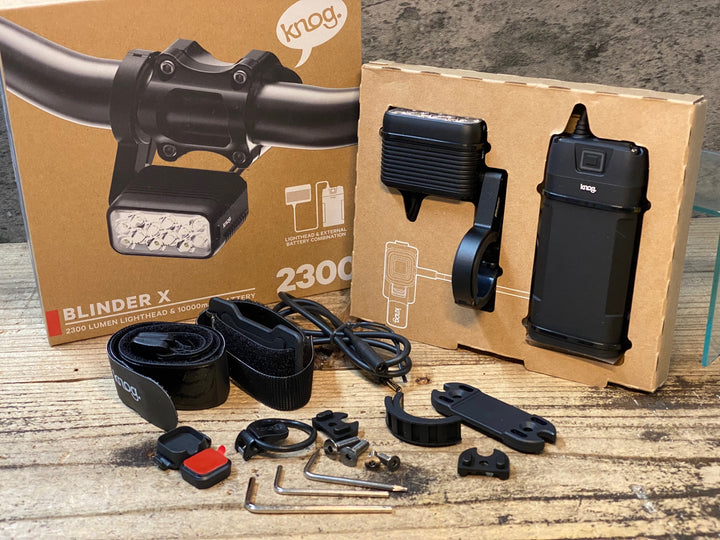 KR770 ノグ knog BLINDER X フロントライト 2300ルーメン 10000mAh バッテリー 動作未確認