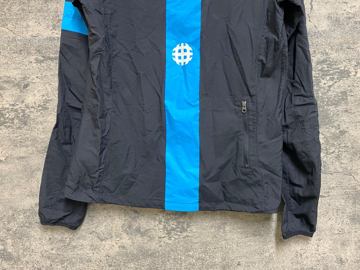 JN159 ラファ Rapha MEN’S SPRAY JACKET 長袖 ウィンドブレーカー 黒 S TEAM Sky