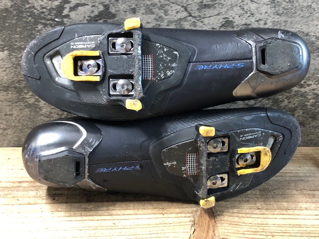 JY608 シマノ SHIMANO S-PHYRE RC9 SHRC902M L01 S ビンディングシューズ 3穴 BOA Li2 黒 EU41 SPECIALIZED BG SL FOOTBED +++ EU40-41 インソール