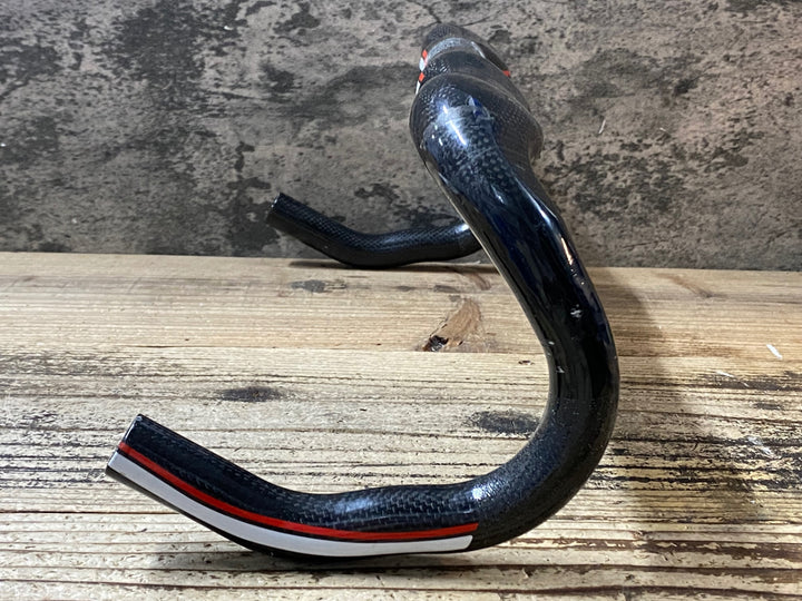 JR556 FSA K-FORCE エルゴハンドル カーボン ドロップハンドル クランプ部割れあり エンド部C-C400mm
