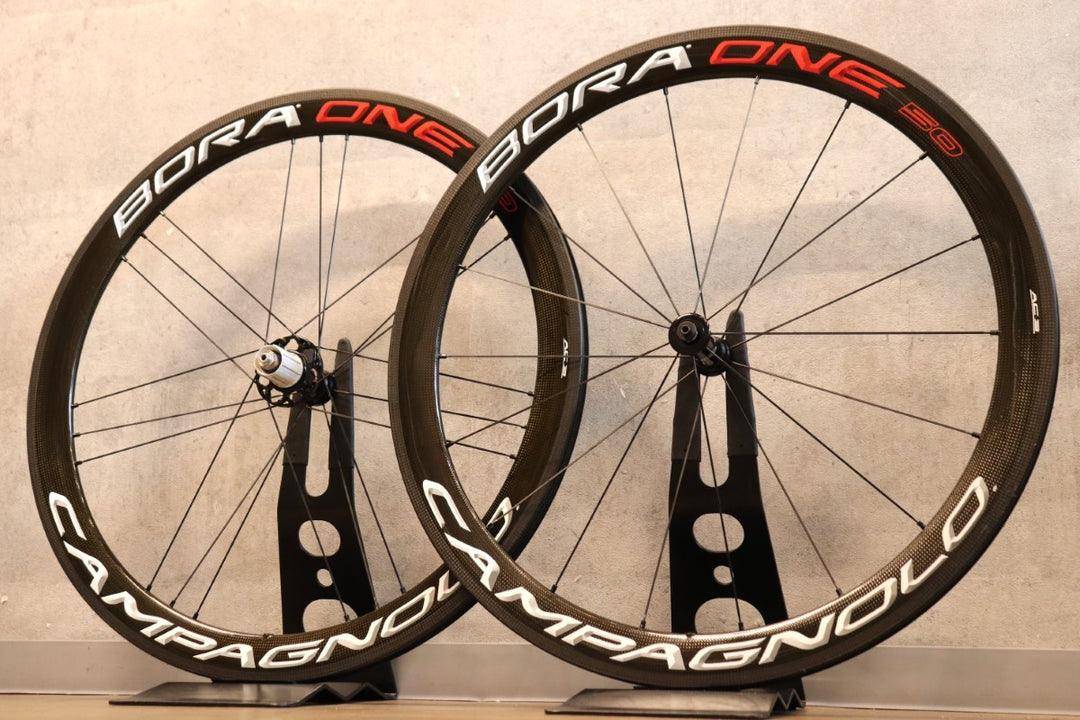 カンパニョーロ CAMPAGNOLO ボーラワン BORA ONE 50 AC3 カーボン クリンチャー シマノ 11S/12S ホイールセット ワイドリム 17C 【さいたま浦和店】