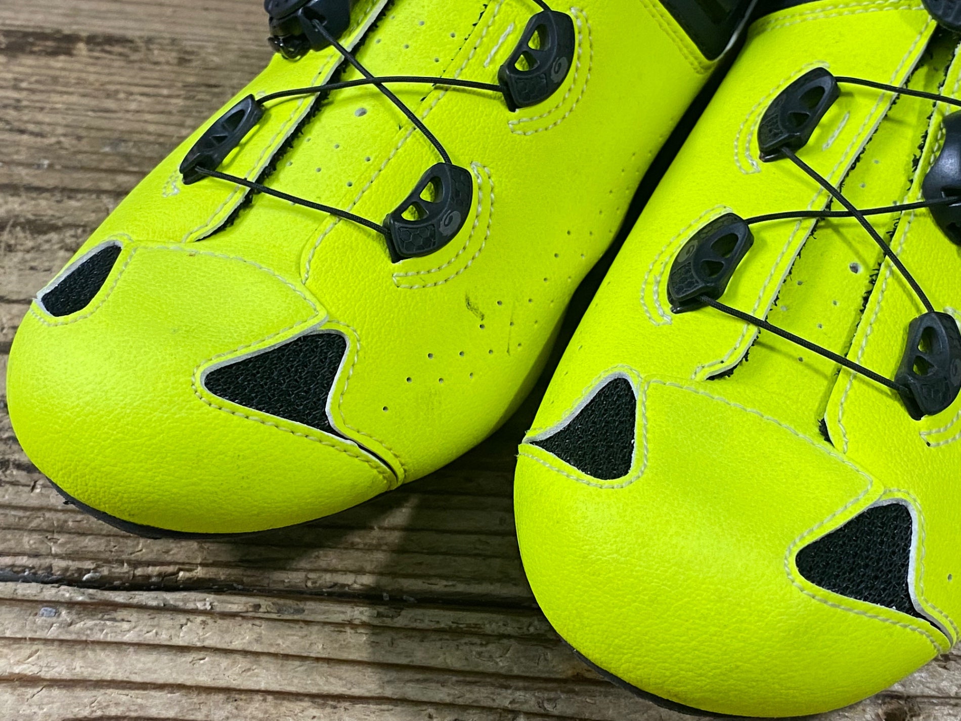 KN023 シディ SIDI GENIUS 10 ビンディングシューズ 黄緑 EU43 1/2 3穴
