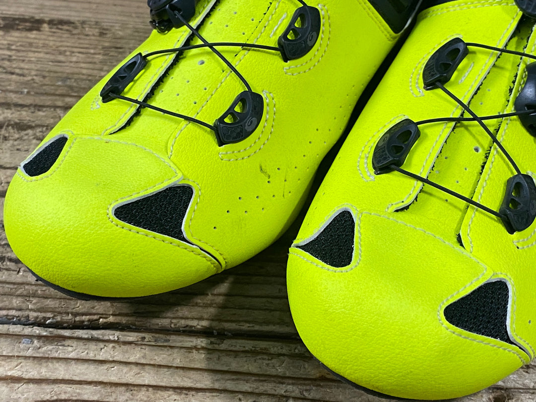 KN023 シディ SIDI GENIUS 10 ビンディングシューズ 黄緑 EU43 1/2 3穴