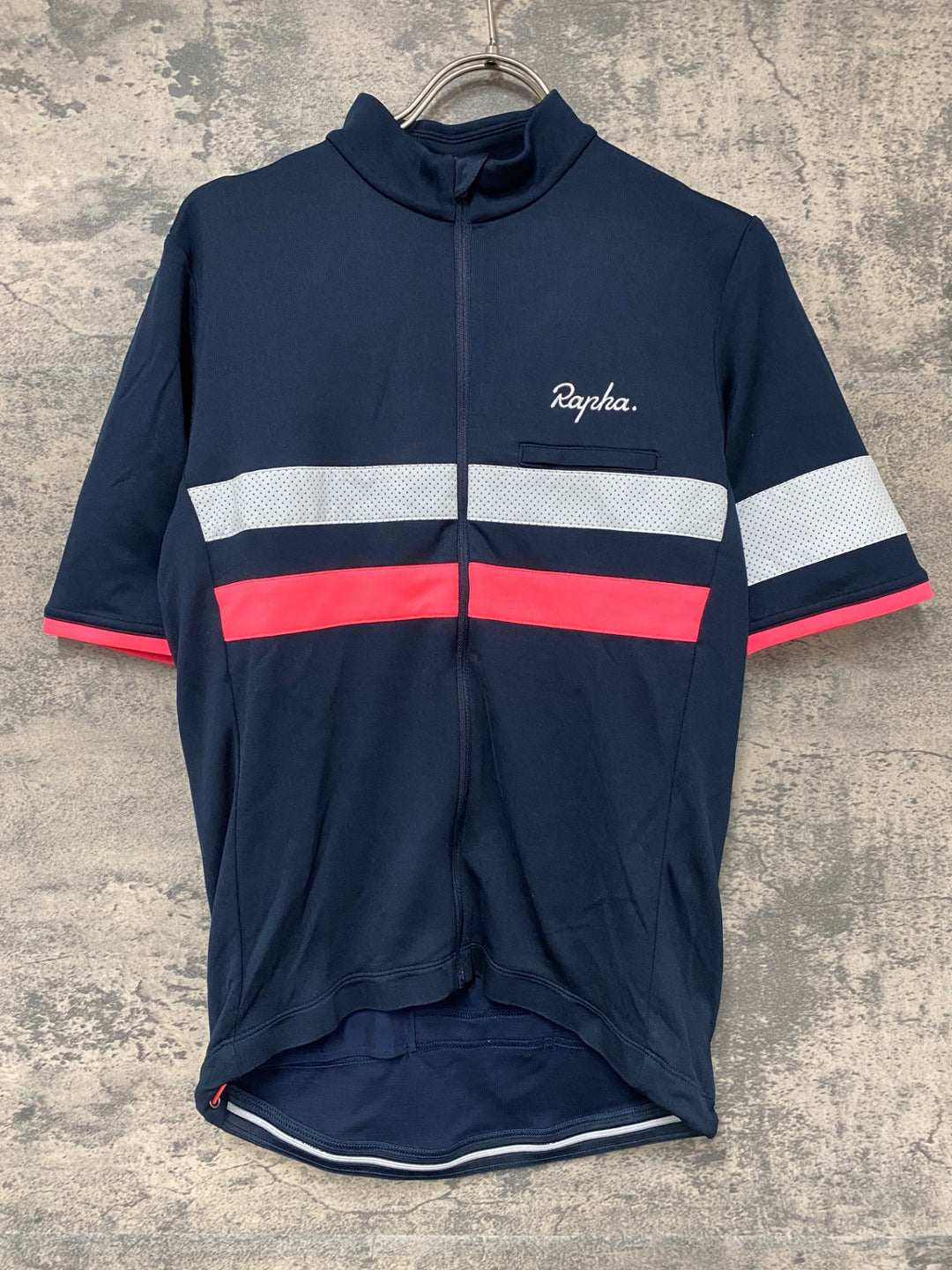 JD413 ラファ Rapha メンズブルべジャージ MEN'S BREVET JERSEY 紺 S