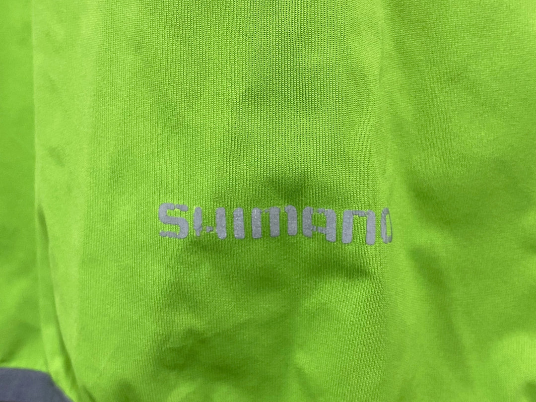 JZ006 シマノ SHIMANO 長袖 サイクルジャケット 黄緑 XL