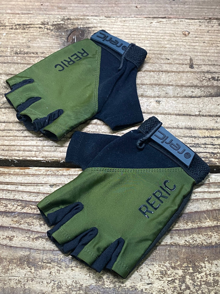 JK182 レリック reric 指切り グローブ 深緑 黒 M
