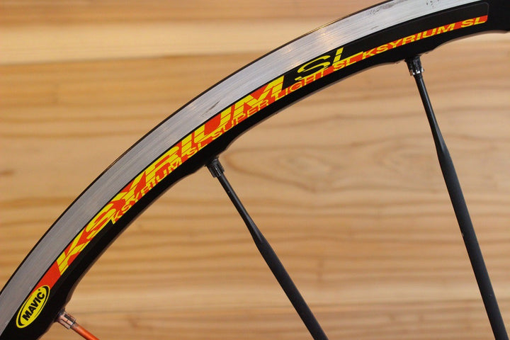 マヴィック MAVIC キシリウム KSYRIUM SL アルミ クリンチャー ホイールセット シマノ11S/12S ナローリム 15C 【名古屋店】