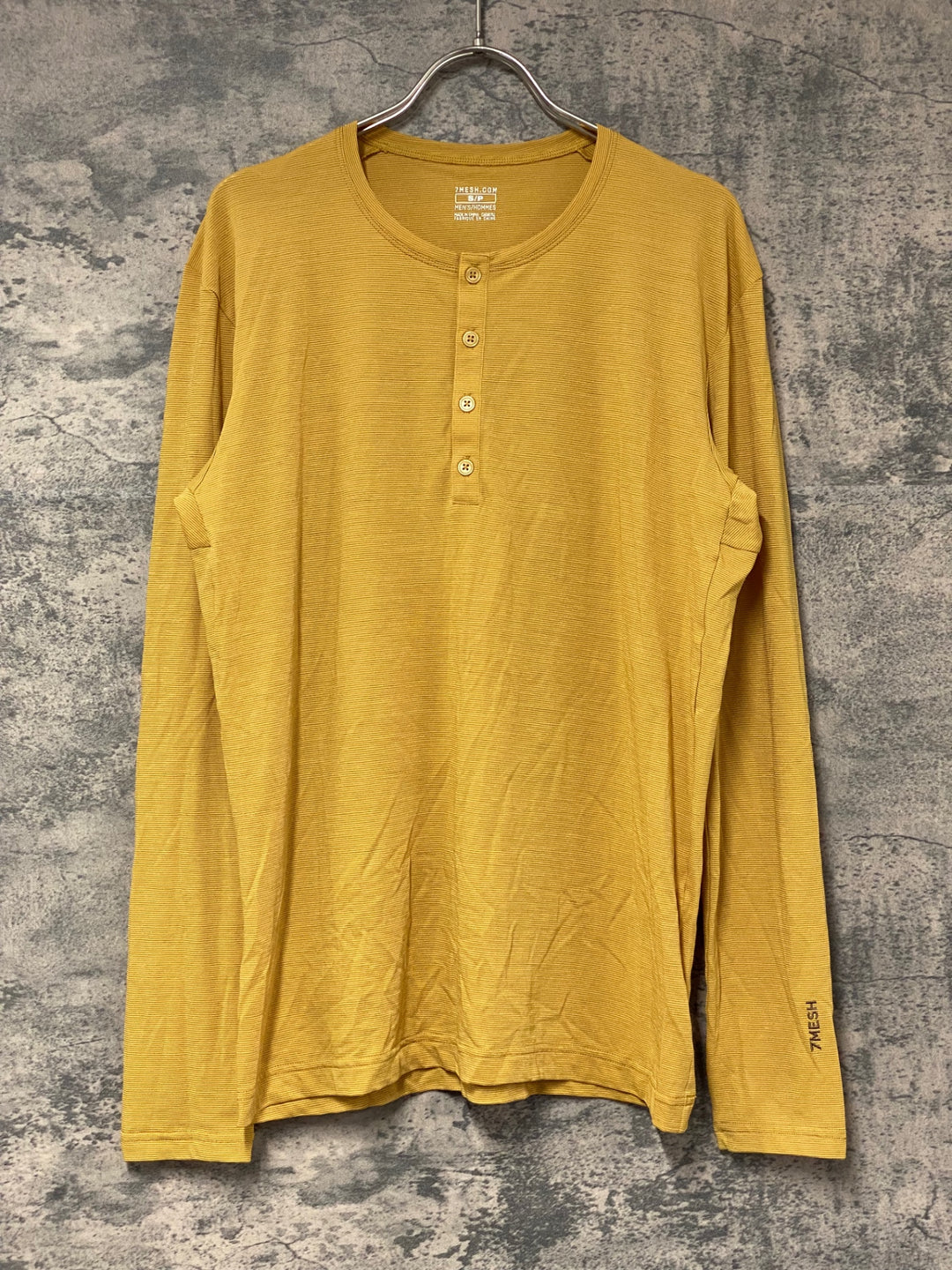 KK251 セブンメッシュ 7MESH Hommes 長袖 Tシャツ マスタード S