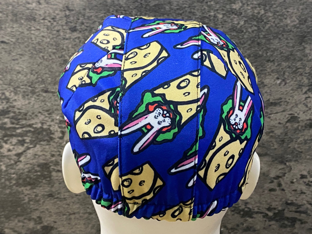 KM419 ポールスミス Paul Smith サイクルキャップ 青 総柄 フリーサイズ
