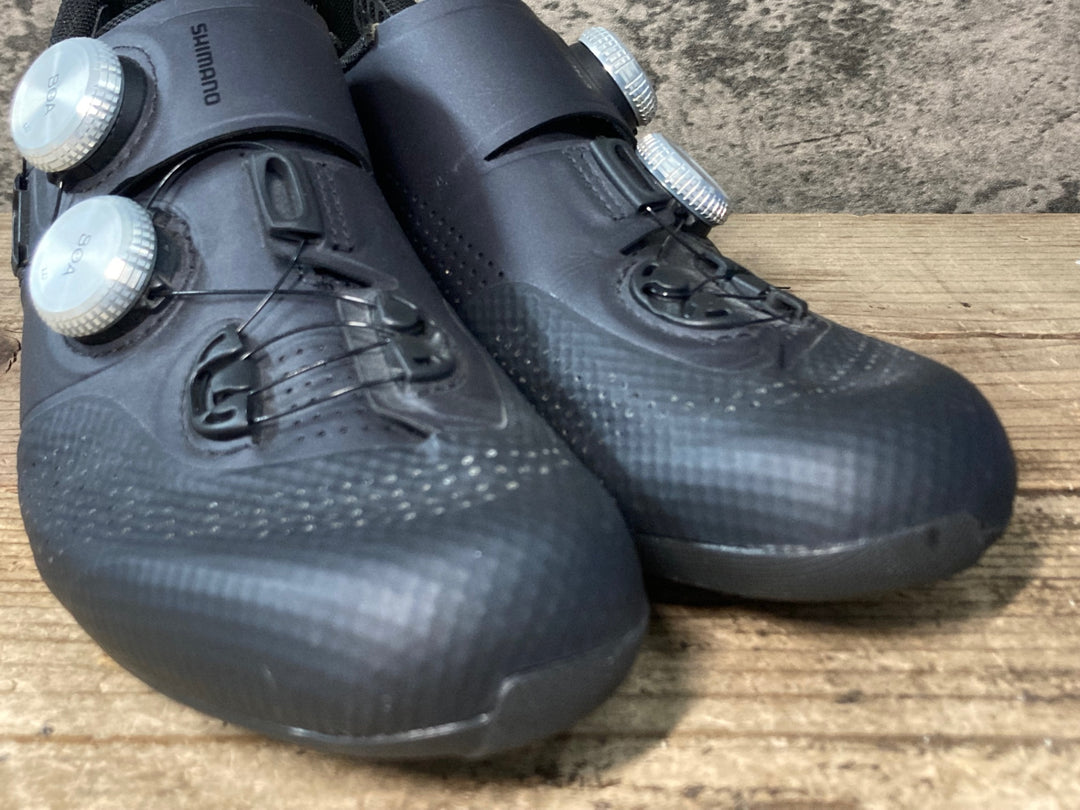 JY159 シマノ SHIMANO S-PHYRE SHRC902M L01 S ビンディングシューズ 黒 EU41.5 3穴
