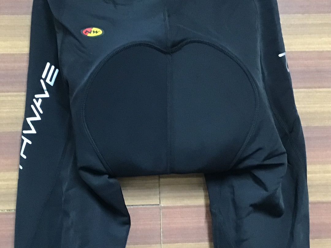 HN996 ノースウェーブ NORTH WAVE レーサータイツ 黒 M 裏起毛 スレあり
