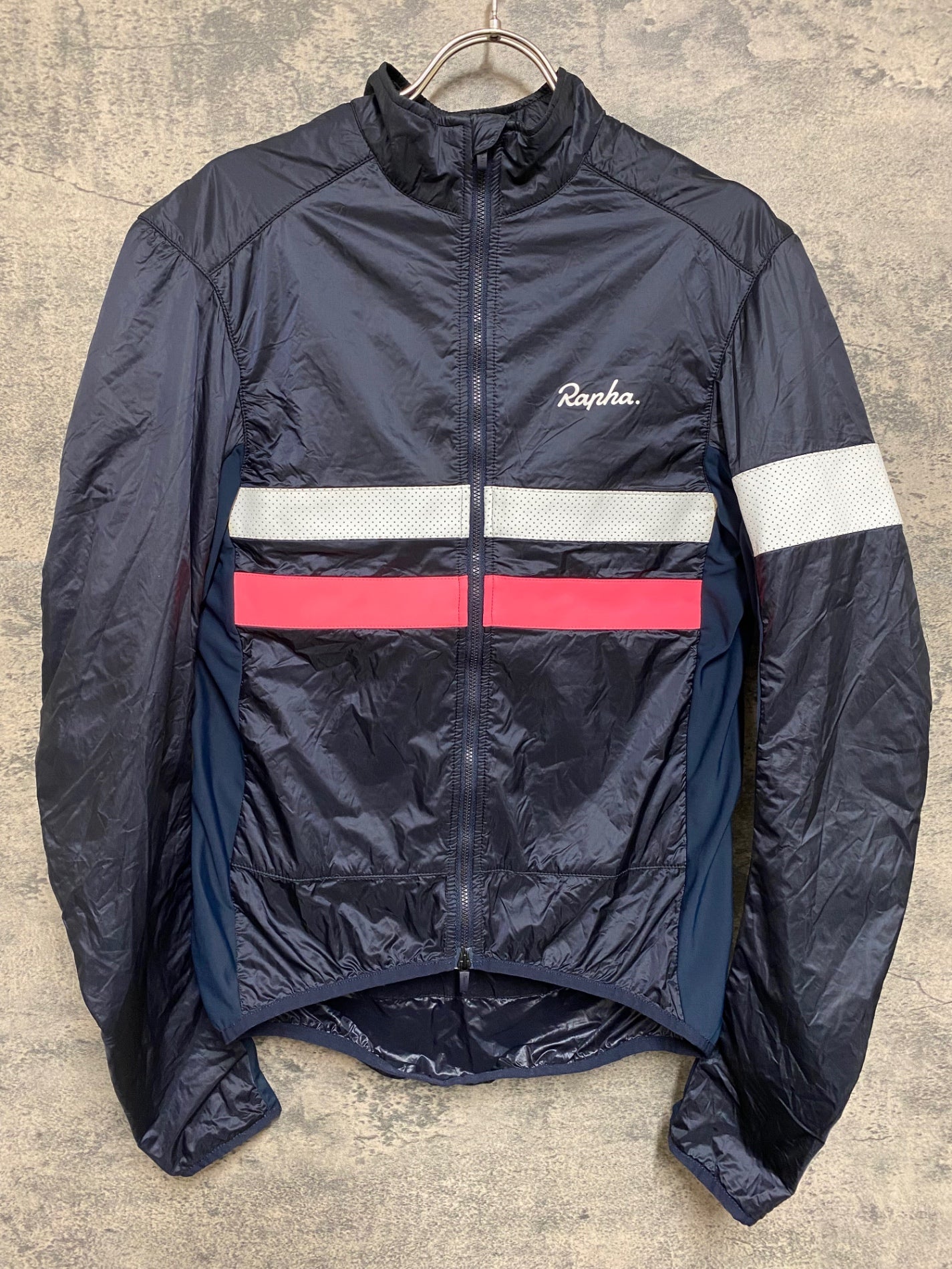 ラファサイクルジャケット ネイビー フルジップ Rapha サイクルジャケット ネイビー Rapha サイクルジャージ Sサイズ