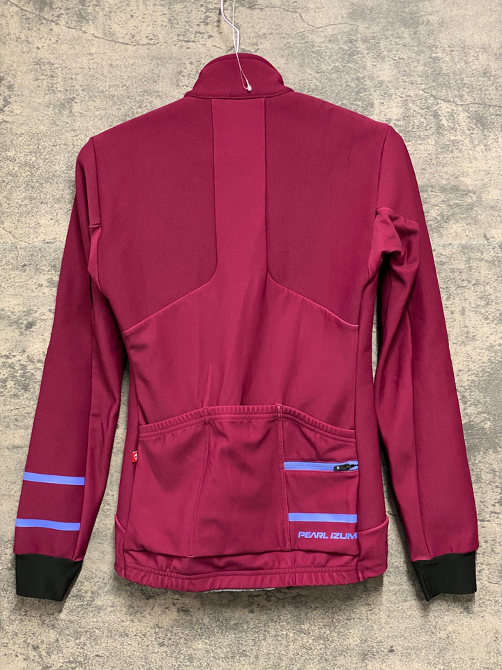 JW808 パールイズミ PEARL iZUMi 長袖 サイクルジャケット バーガンディ S 裏起毛 レディース