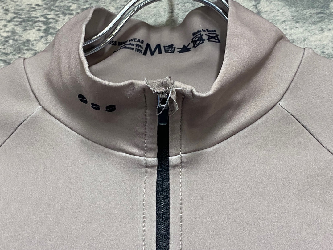 JV312 OSS BIKE WEAR 長袖 サイクルジャージ ベージュ M 裏起毛