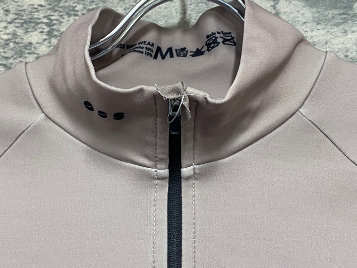 JV312 OSS BIKE WEAR 長袖 サイクルジャージ ベージュ M 裏起毛