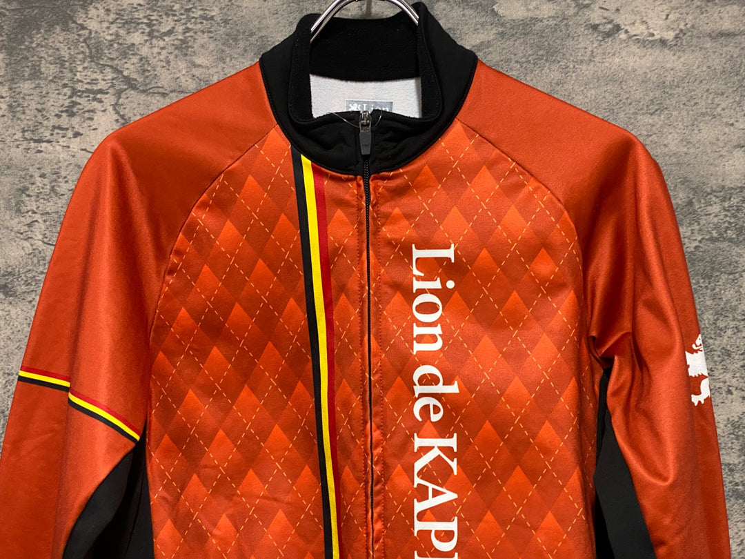 KO399 リオンドカペルミュール Lion de kapelmuur 長袖 サイクルジャケット オレンジ M