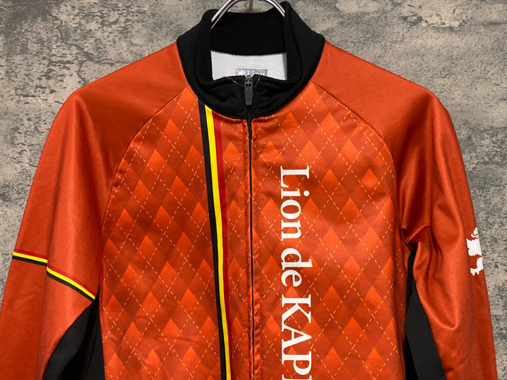 KO399 リオンドカペルミュール Lion de kapelmuur 長袖 サイクルジャケット オレンジ M