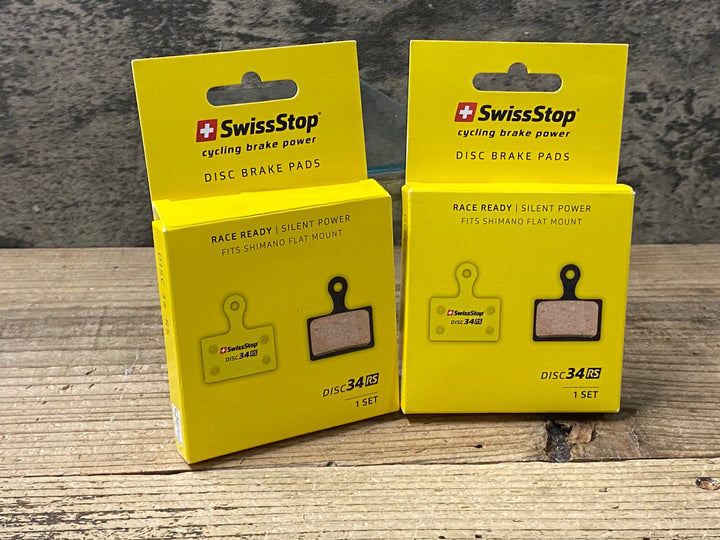 KI855 スイスストップ SwissStop DISC 34 RS ディスクブレーキパッド シマノ フラットマウント対応 2セット 未使用品