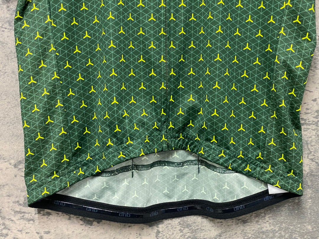 KJ091 dhb BLOK 半袖 サイクルジャージ 緑 L MAN
