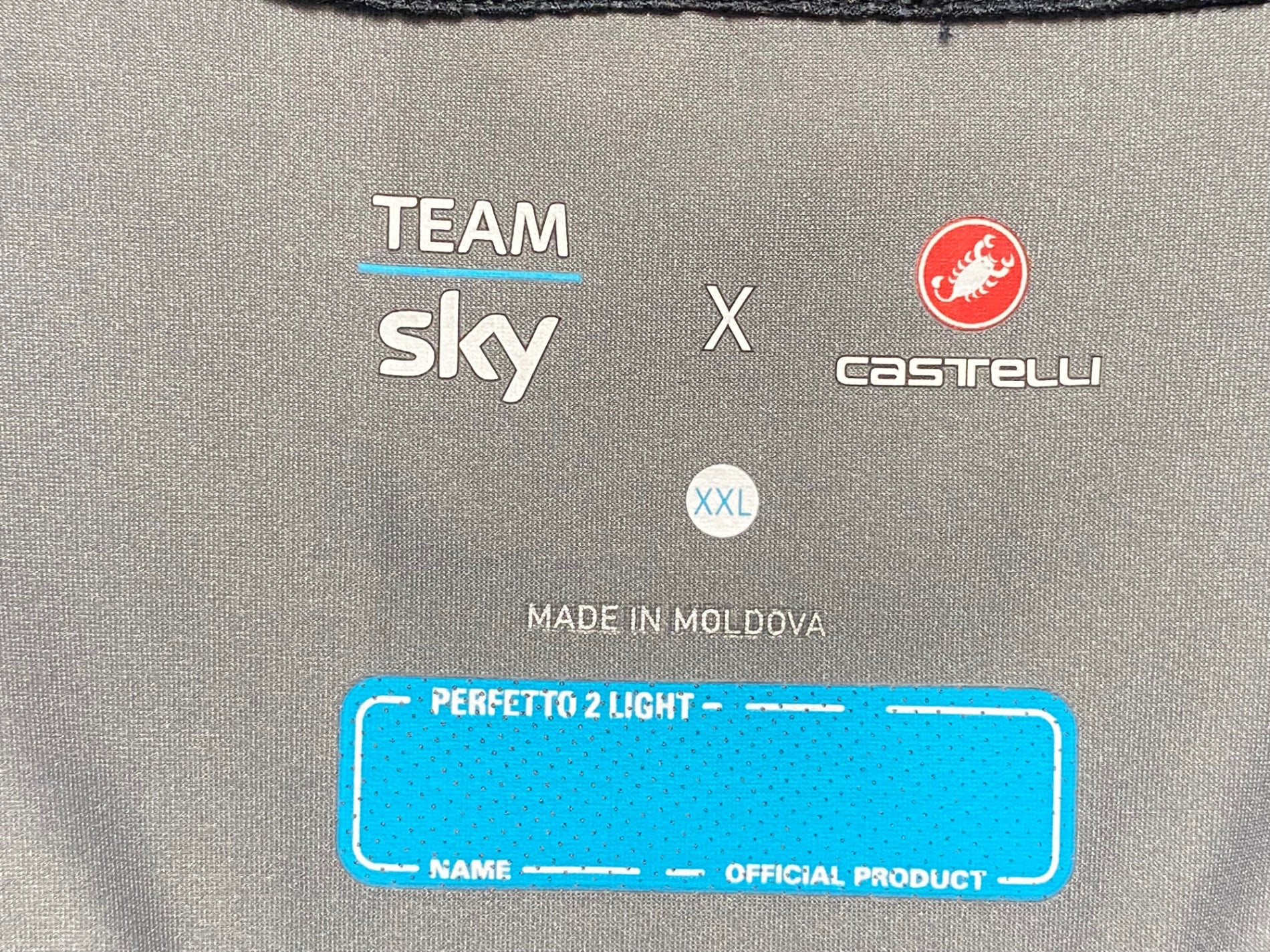 KH265 カステリ CASTELLI 半袖 サイクルジャージ 黒 XXL TEAM SKY 防風