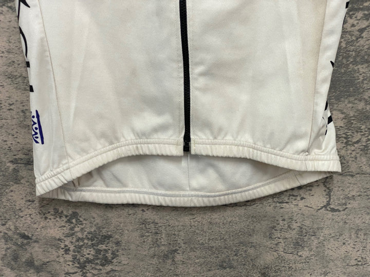JV556 カステリ CASTELLI ジレ サイクルベスト 白 赤 CSC サイズ不明