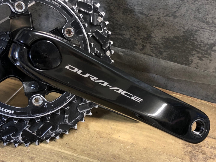 KM024 シマノ SHIMANO デュラエース DURA-ACE FC-R9200-P パワーメーター クランクセット ROTOR チェーンリング 12S 54/39T 172.5mm