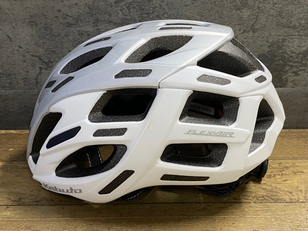 JX843 カブト Kabuto FLEX-AIR ヘルメット 白 S/M R05/10製造