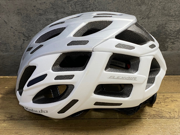 JX843 カブト Kabuto FLEX-AIR ヘルメット 白 S/M R05/10製造
