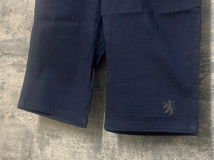 JO529 カペルミュール KAPELMUUR 児島デニム サイクルパンツ ハーフ 紺 千鳥 M 未使用