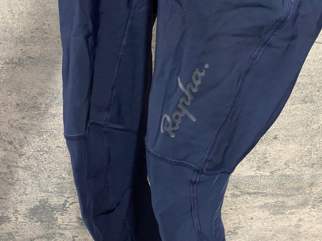 JS656 ラファ Rapha ビブタイツ 紺 M 裏起毛 ※タグカット