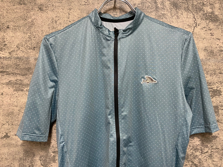 KS221 カフェドシクリステ cafe du cycliste FLEURETTE 半袖 サイクルジャージ 青 S