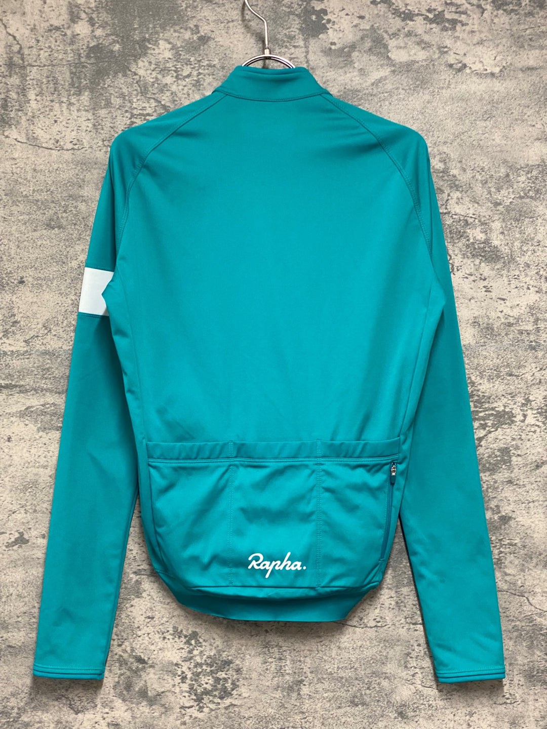 JW053 ラファ Rapha CORE LONG SLEEVE JERSEY 長袖サイクルジャージ ターコイズ S 裏起毛