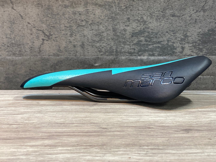 JU659 セラサンマルコ Selle San Marco コンコール CONCOR TEAM サドル XSiliteレール 黒/水色