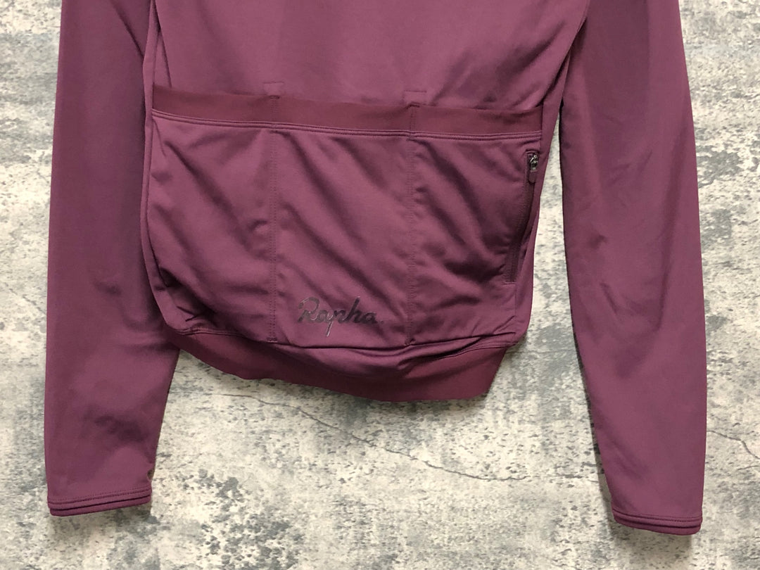 JZ439 ラファ Rapha LONG SLEEVE CORE JERESY 長袖 サイクルジャージ バーガンディ XS