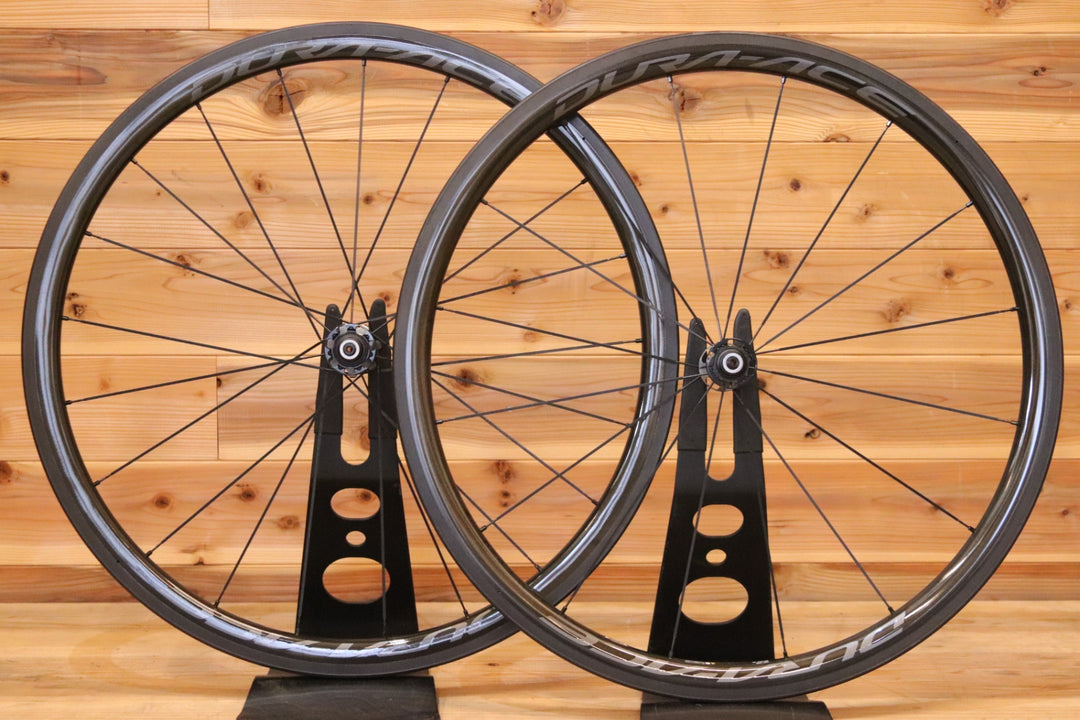 未走行品！ シマノ SHIMANO デュラエース DURA-ACE WH-R9100 C40 TU シマノ 11S/12S 28㎜ カーボン チューブラー ロードバイク ホイールセット 【広島店】