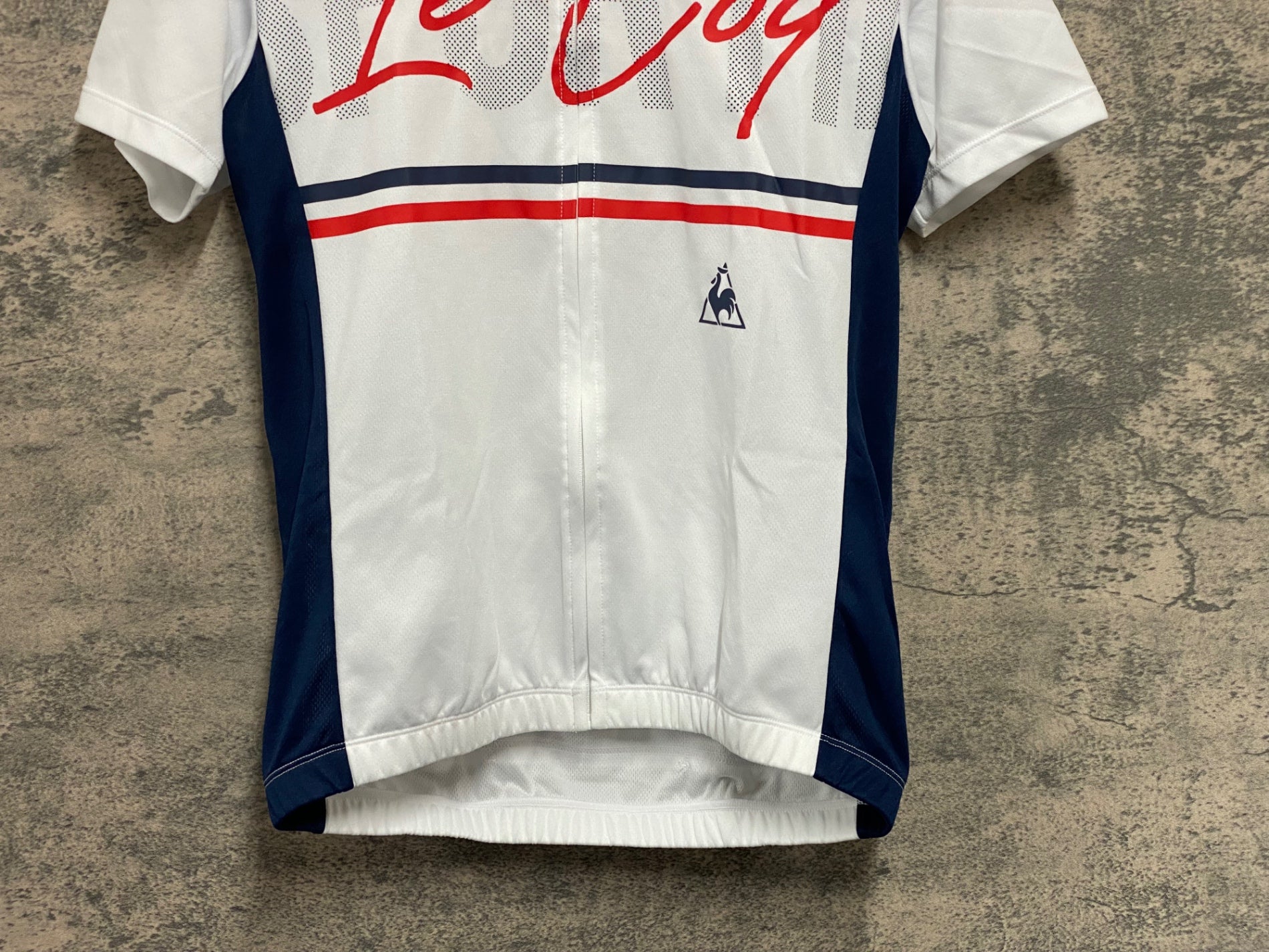 KD328 ルコックスポルティフ le coq sportif 半袖 サイクルジャージ 白