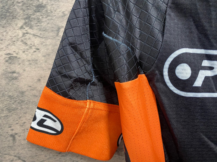 JW451 パールイズミ PEARL iZUMi 半袖 サイクルジャージ 黒 オレンジ S Pedalist