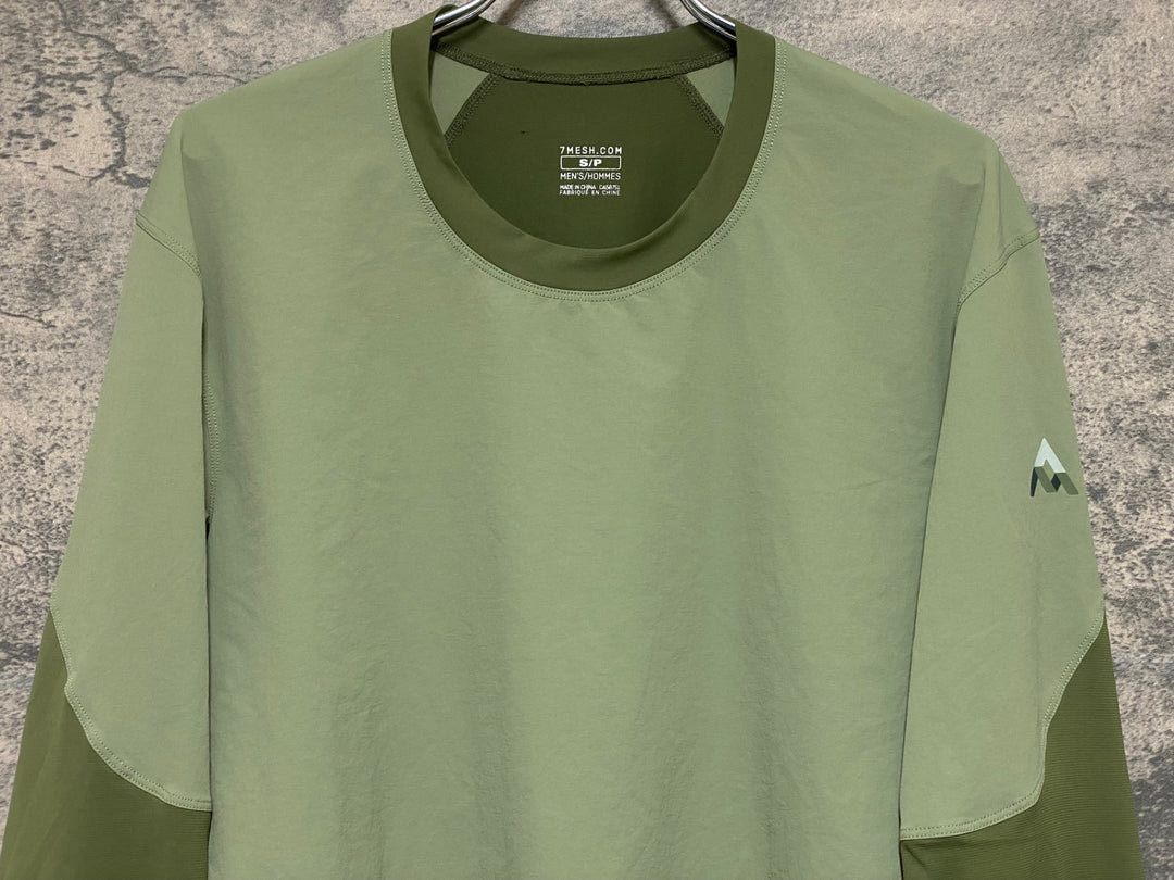KQ728 セブンメッシュ 7MESH Tシャツ 長袖 緑 S