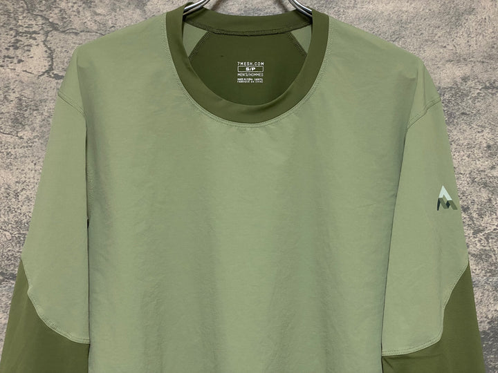 KQ728 セブンメッシュ 7MESH Tシャツ 長袖 緑 S
