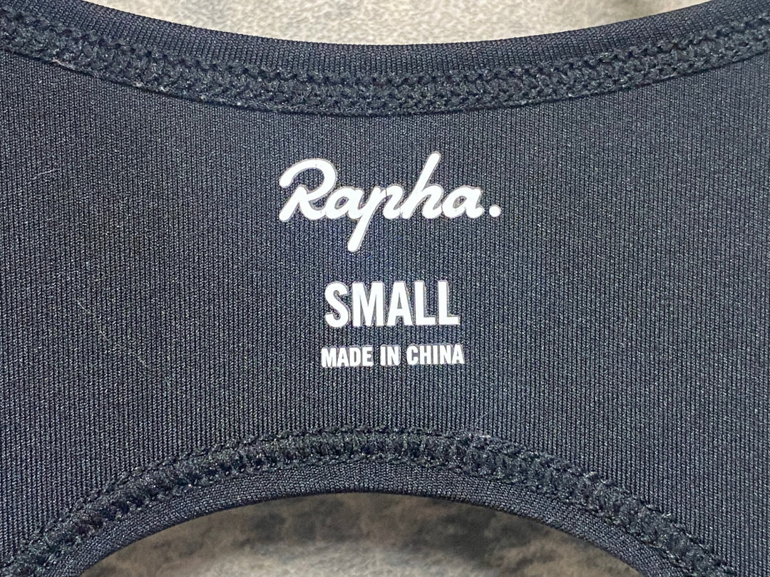 KP597 ラファ Rapha WOMEN'S CORE CARGO WINTER TIGHTS WITH PAD ビブタイツ 黒 レディース S 裏起毛
