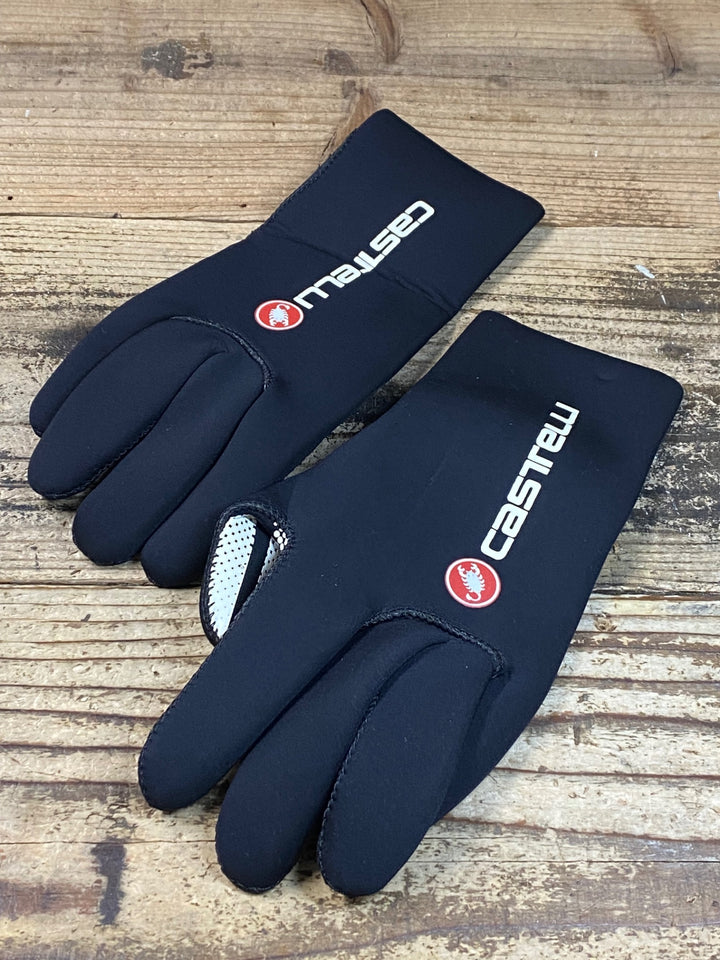 JQ564 カステリ CASTELLI 長指 ウィンターグローブ 黒 2XL
