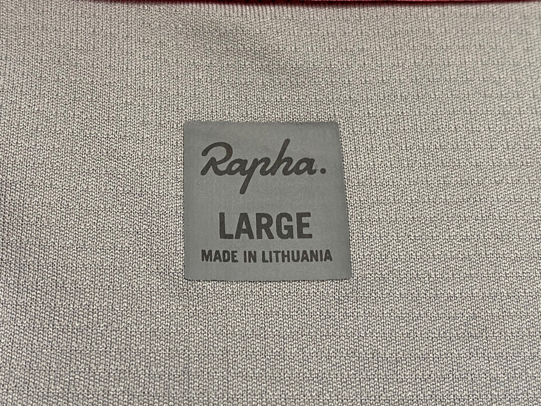 JN968 ラファ Rapha SUPER LIGHTWEIGHT JERSEY 半袖 サイクルジャージ グレー L ※擦れ