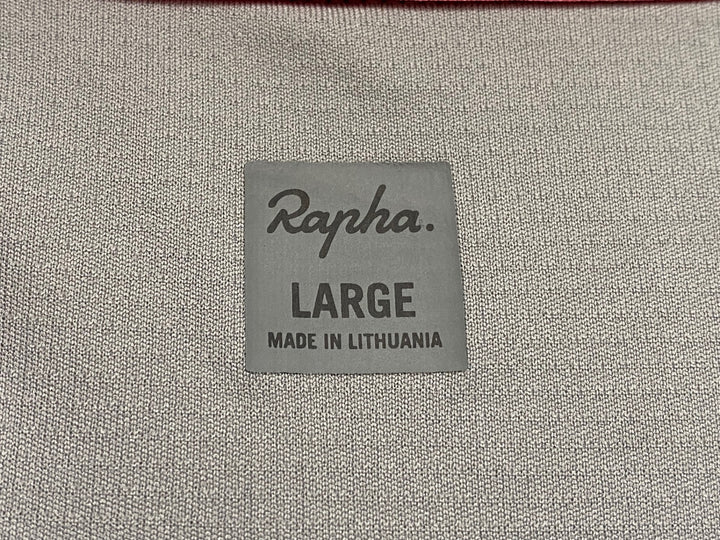 JN968 ラファ Rapha SUPER LIGHTWEIGHT JERSEY 半袖 サイクルジャージ グレー L ※擦れ
