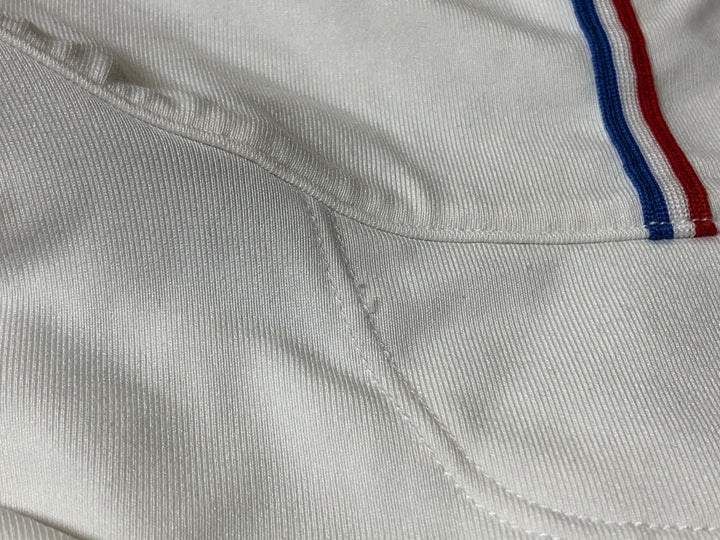 KB676 ルコックスポルティフ le coq sportif 長袖 サイクルジャージ 白 L 裏起毛 ※一部ほつれ