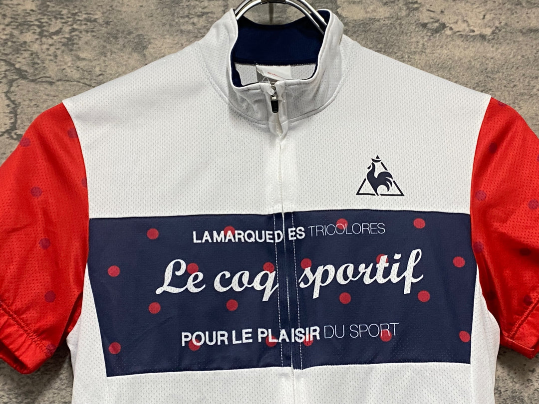 JW615 ルコックスポルティフ le coq sportif 半袖サイクルジャージ 白 M レディース