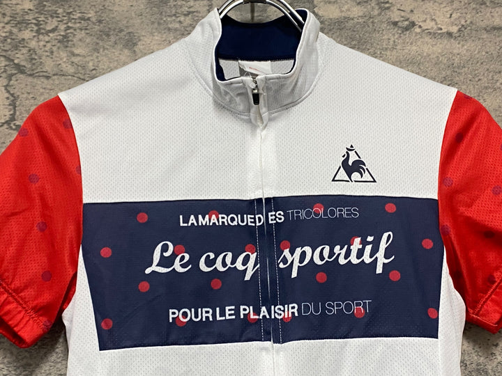 JW615 ルコックスポルティフ le coq sportif 半袖サイクルジャージ 白 M レディース