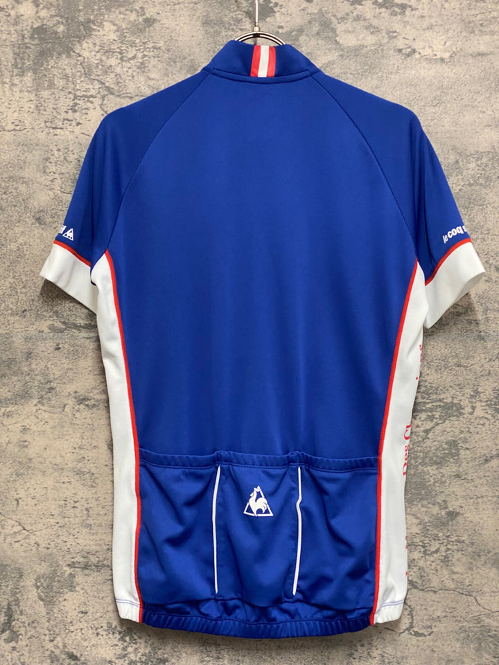 KF622 ルコックスポルティフ le coq sportif  半袖 サイクルジャージ 青 M