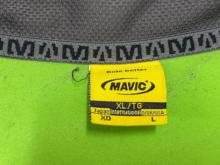 JZ009 マヴィック MAVIC 長袖 サイクルジャージ 黄緑 XO 裏起毛