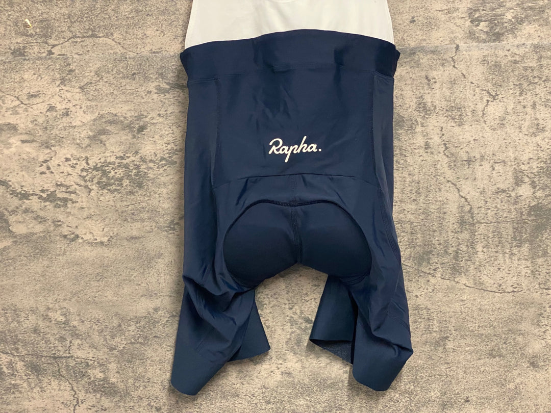 JW285 ラファ Rapha CORE BIB SHORTS ビブショーツ ダークネイビー L ※パッド外側擦れ大