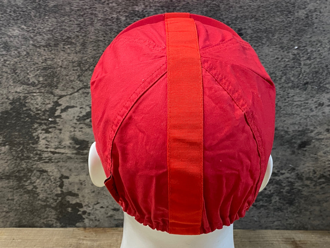 KG258 ラファ RAPHA CAP サイクルキャップ 赤 M-L
